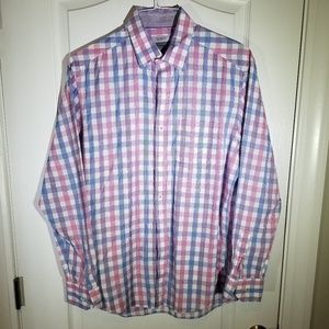 MENS JOHNSTON AND MURPHY BUTTON DOWN SIZE M